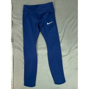 Nike Running Pants Womens Small Blue Lightweight Outdoor Dri Fit Stretch‎ Vent